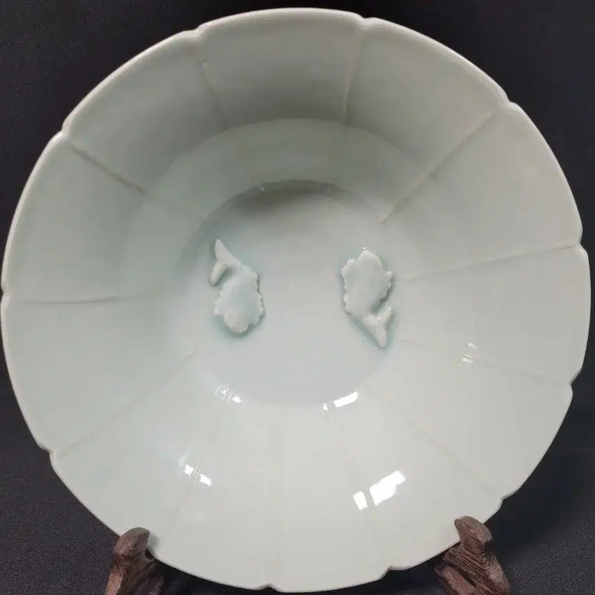 [BUNJANG] Yingqing Ware Celadon Porcelain Flower-shaped Dish / 중국 영청요 청백자