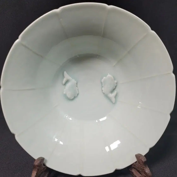 [BUNJANG] Yingqing Ware Celadon Porcelain Flower-shaped Dish / 중국 영청요 청백자