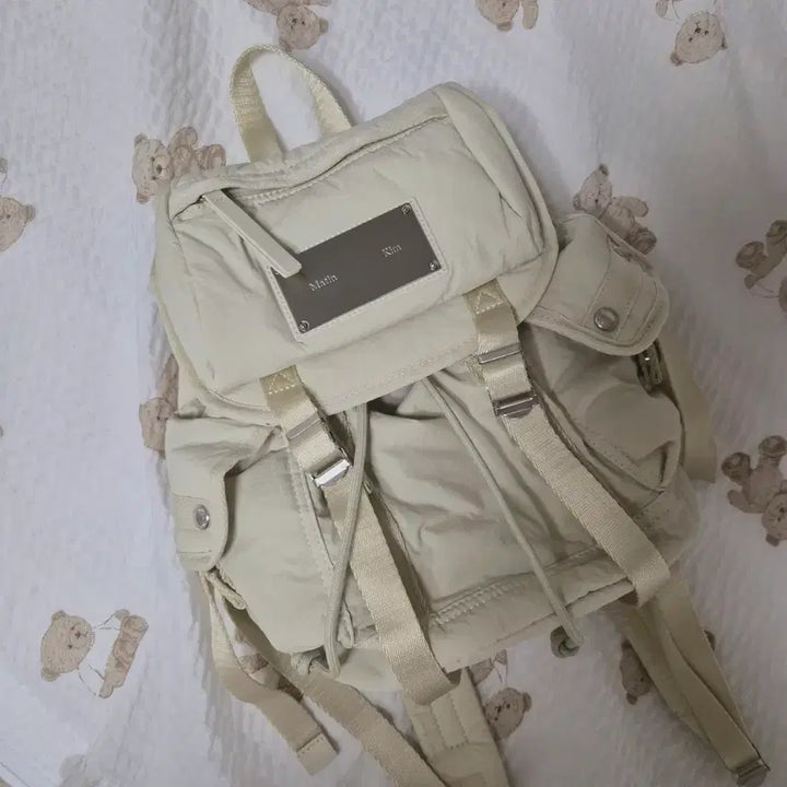 [BUNJANG] Matinkim Utility Small Backpack Light Beige / 마뗑킴 유틸리티 스몰 백팩 라이트 베이지