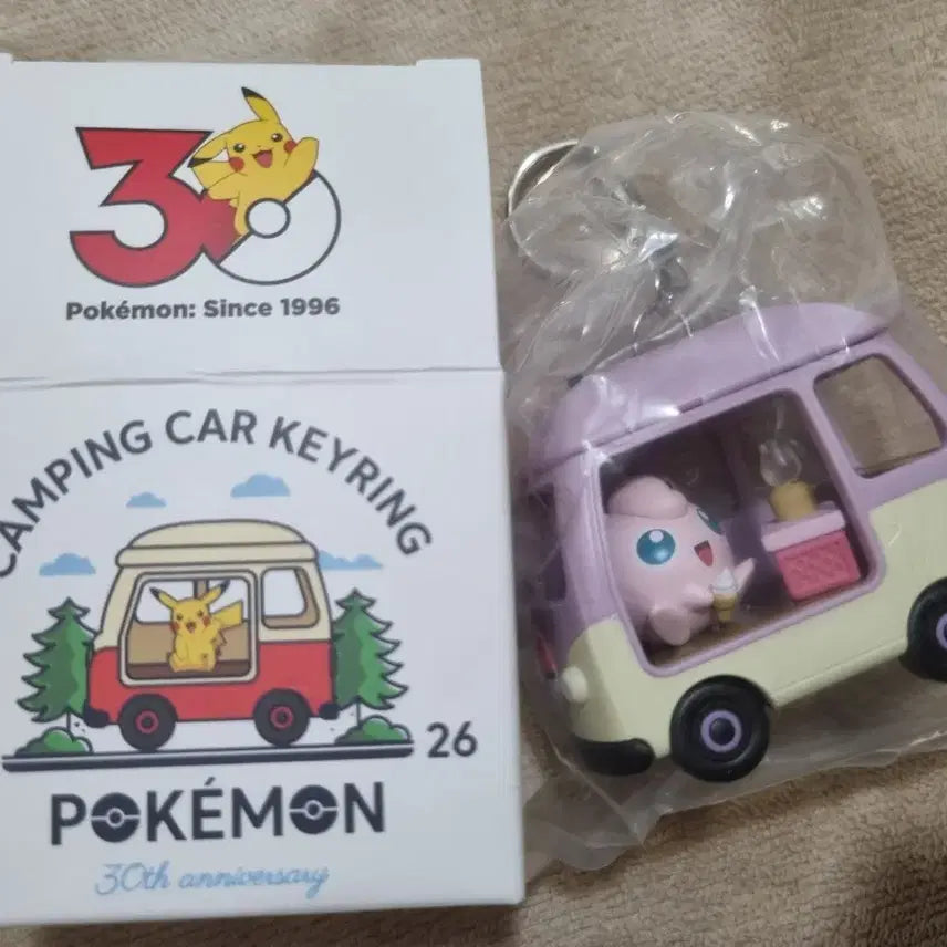 [SOLD OUT] 롯데리아 푸린 캠핑카 포켓몬 30주년 키링