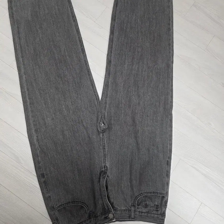 [BUNJANG] Goodlife Works Easy Wide Denim Pants - Gray (Lightweight) - Size L / 굿라이프웍스 이지 와이드 데님 팬츠 그레이(원단얇음)L라지