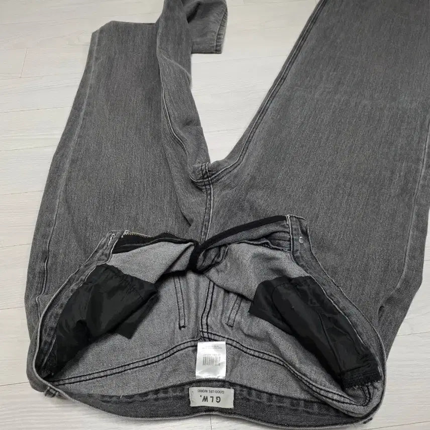 [BUNJANG] Goodlife Works Easy Wide Denim Pants - Gray (Lightweight) - Size L / 굿라이프웍스 이지 와이드 데님 팬츠 그레이(원단얇음)L라지