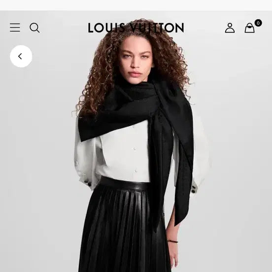 [BUNJANG] Louis Vuitton Monogram Classic Shawl / 루이비통 모노그램 클래식 숄
