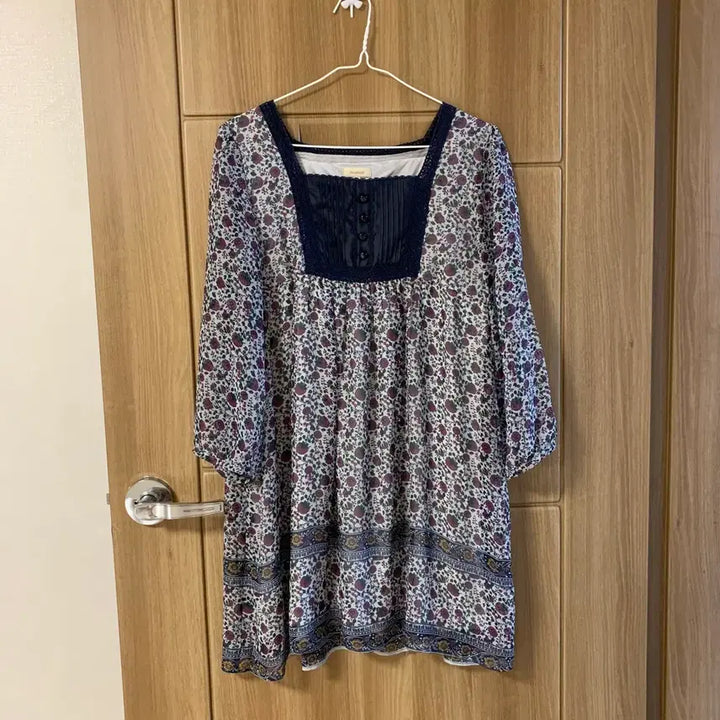 [BUNJANG] Kim Ah-hop Vintage Ethnic Floral Pattern Dress / 빈티지하구미원피스 빈티지원피스 빈티지에스닉원피스 김아홉