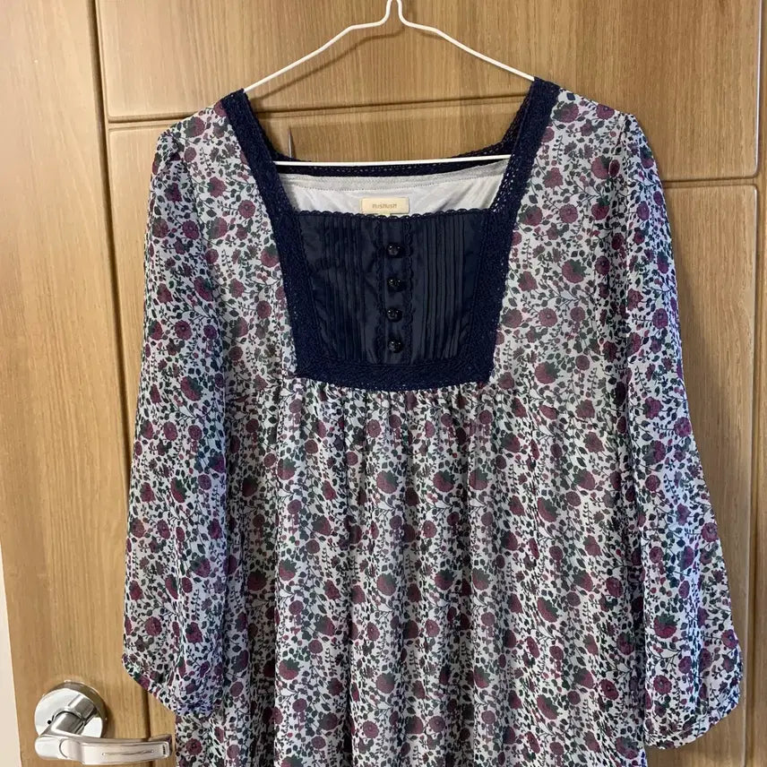 [BUNJANG] Kim Ah-hop Vintage Ethnic Floral Pattern Dress / 빈티지하구미원피스 빈티지원피스 빈티지에스닉원피스 김아홉