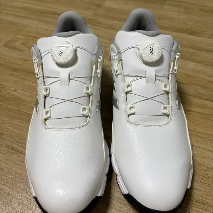 [BUNJANG] Adidas Golf Lightweight Boa Golf Shoes - White, 275mm / 아디다스 골프 라이트 맥스 보아 흰색 275mm BOA