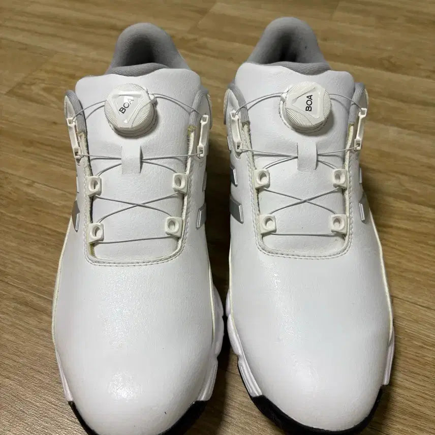 [BUNJANG] Adidas Golf Lightweight Boa Golf Shoes - White, 275mm / 아디다스 골프 라이트 맥스 보아 흰색 275mm BOA