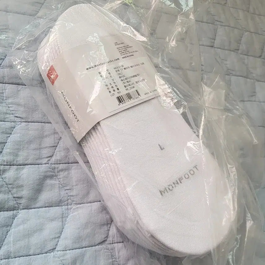 [BUNJANG] Monfoot No-Show Socks Set (L, White) - 10 Pairs / (새상품)Monfoot 노쇼삭스 10켤레 세트