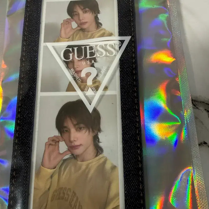 [BUNJANG] Guess Hyunjin Keychain Stray Kids Sealed / 게스 현진 키링 미개봉 스트레이키즈