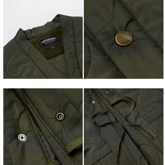 [BUNJANG] Prismworks Quilted Durumagi Jacket Olive / 프리즘웍스 퀼티드 두루마기 자켓 올리브
