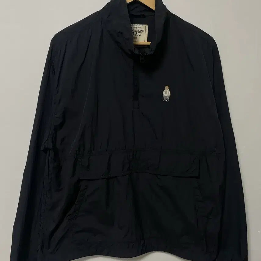 [BUNJANG] Who au Nylon Relaxed Fit Half-Zip Anorak / 95-100 Who a u 나일론 루즈핏 반집업 아노락 정품