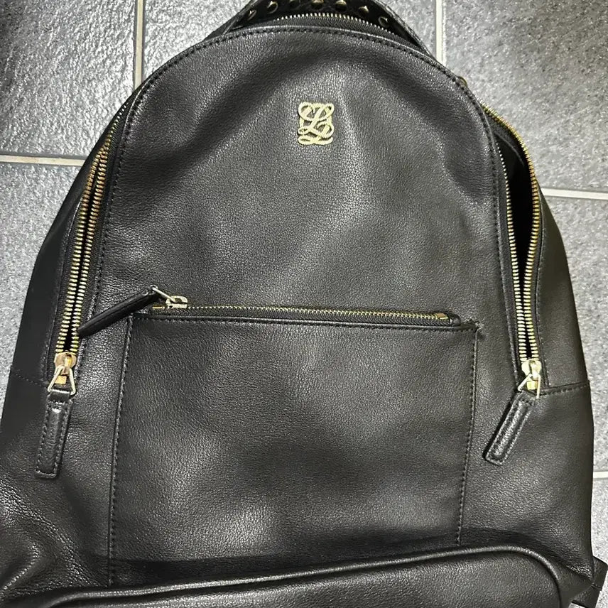 [BUNJANG] Louis Quatorze Genuine Leather Backpack / 루이까또즈 백팩 정품