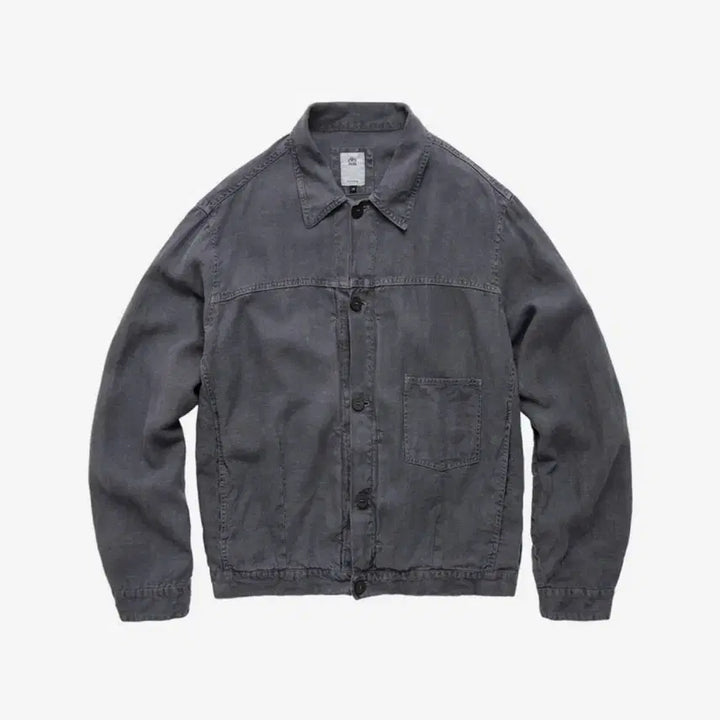 [BUNJANG] Politeu Linenn Trucker Jacket Blue / (4)폴리테루 린넨 트러커 자켓 블루