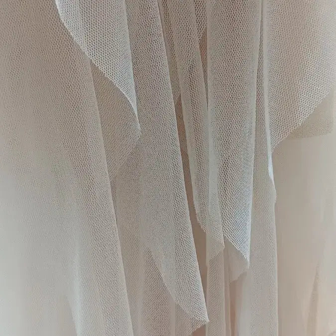 [BUNJANG] Chiffon Tiered Long Skirt - Ivory / 쉬폰 캉캉 스커트 아이보리 Sㅡ깨끗함