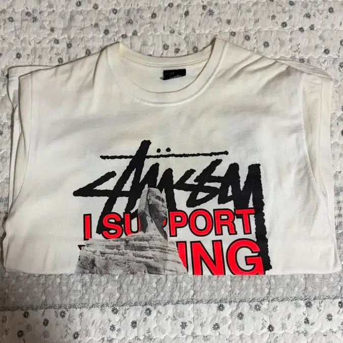 [BUNJANG] Stussy Virgil Abloh Off-White 40th Anniversary T-Shirt / 스투시 40주년 버질 오프화이트 티셔츠 m