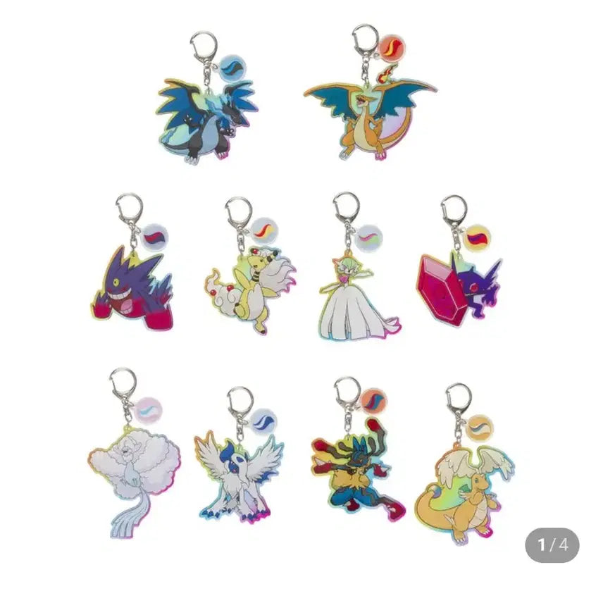 [BUNJANG] Pokemon Re-Ment Swing Vignette Mega Charizard + Acrylic Keyring Set / 포켓몬 리멘트 스윙비네트 메가리자몽+아크릴 키링 세트