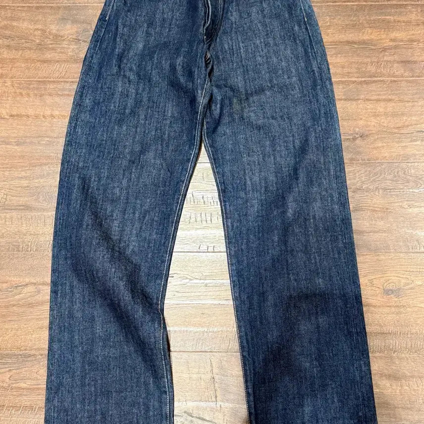 [BUNJANG] EVISU Pink Big Logo Selvedge Denim Pants / 에비수 핑크 빅로고 셀비지 데님