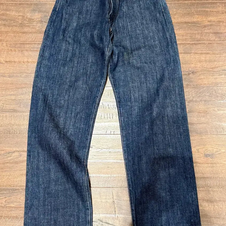 [BUNJANG] EVISU Pink Big Logo Selvedge Denim Pants / 에비수 핑크 빅로고 셀비지 데님