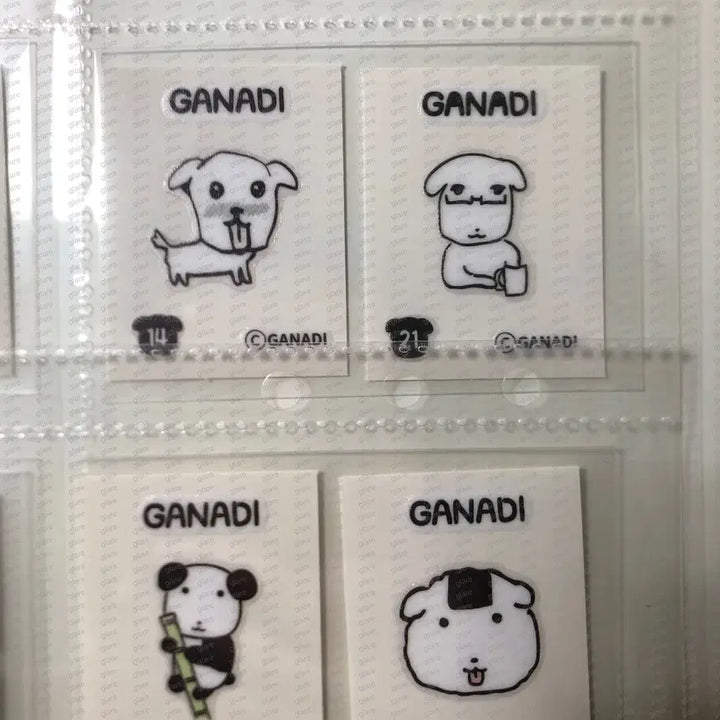 [BUNJANG] Ganadi Sticker Bundle Set (12 Pieces) / 가나디 띠부씰 12장 일괄