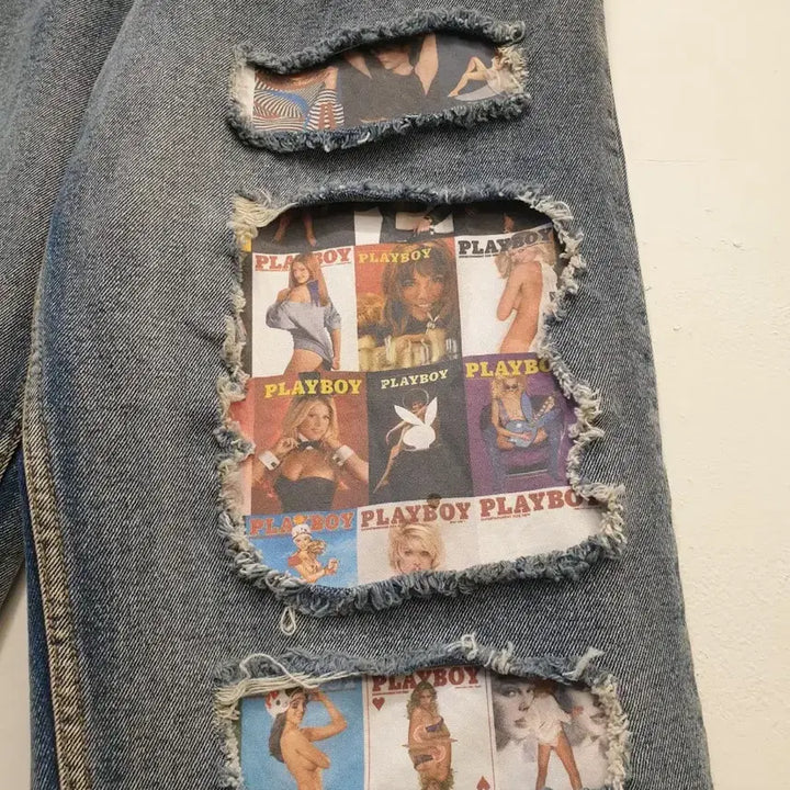 [BUNJANG] WKNDRS Playboy Denim Pants / 34)PLAYBOY WKNDRS 위캔더스 데님