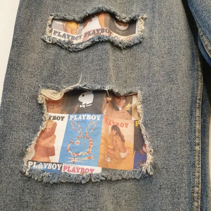 [BUNJANG] WKNDRS Playboy Denim Pants / 34)PLAYBOY WKNDRS 위캔더스 데님