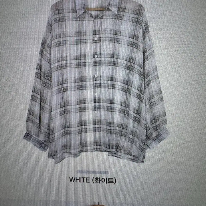 [BUNJANG] See-through Summer Check Oversized Fit Shirt / 시스루 썸머 체크오버핏 셔츠 만원팝니다