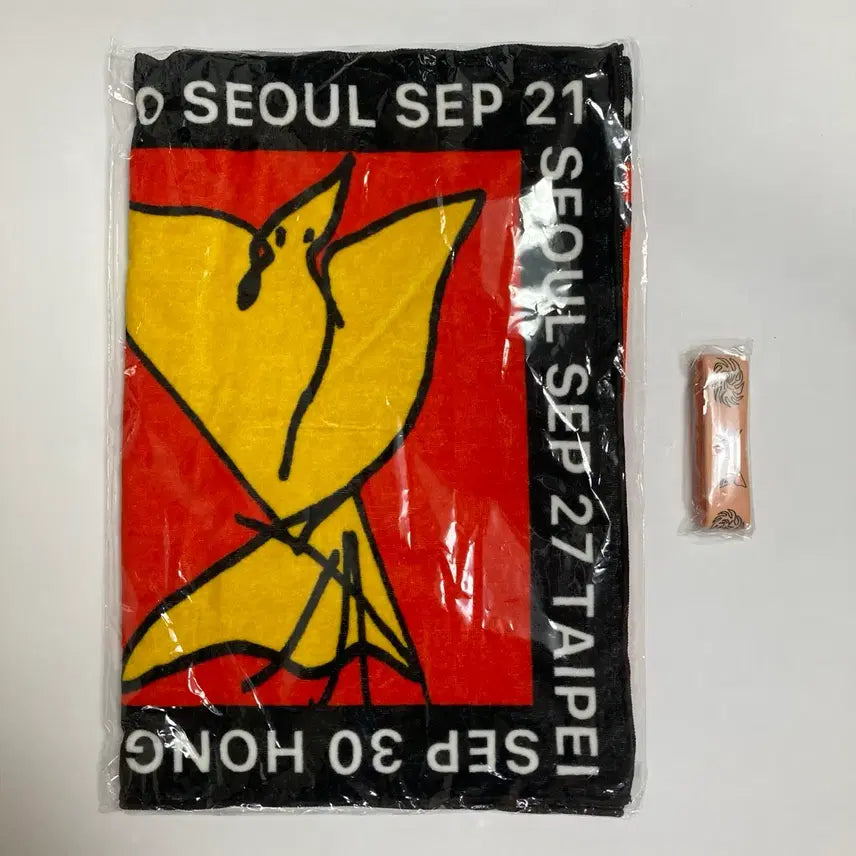 [BUNJANG] SEKAI NO OWARI 2025 TOUR Phoenix Towel &amp; Rubber Band Bundle Set / 세카이노오와리 2025 TOUR Phoenix 타올 러버 밴드 일괄