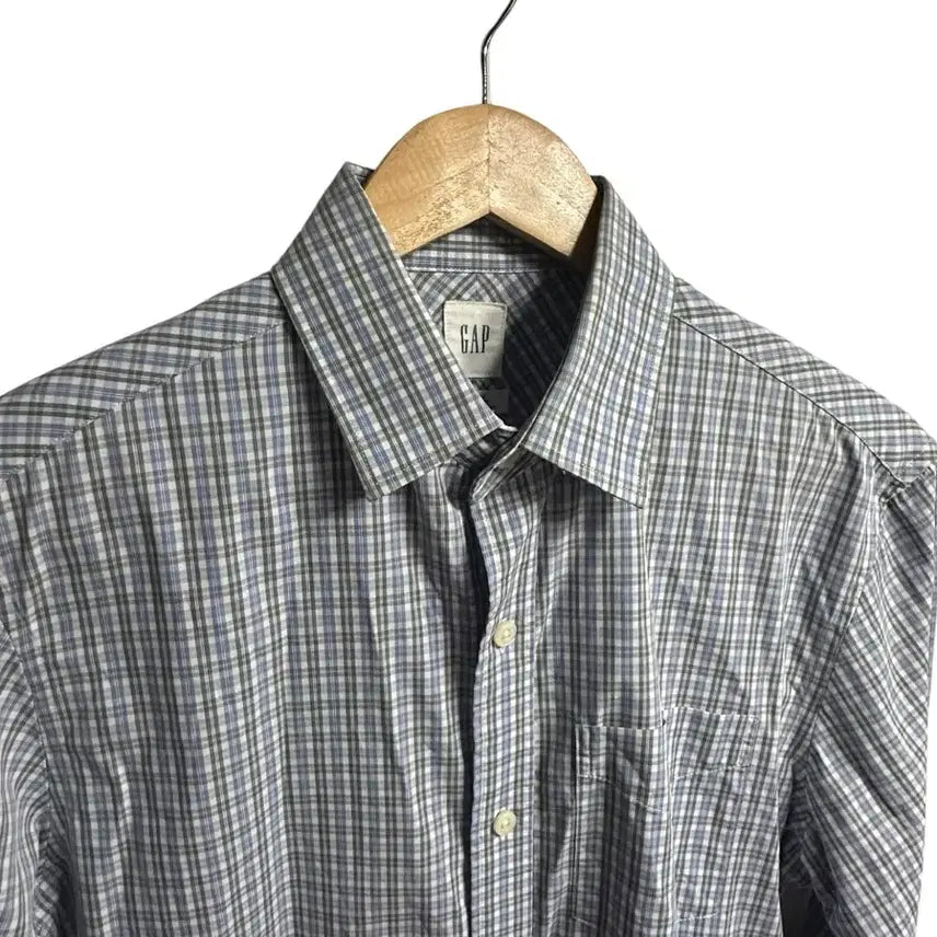 [BUNJANG] GAP Regular Fit Long Sleeve Check Shirt / 갭(GAP) 레귤러핏 긴팔 체크셔츠