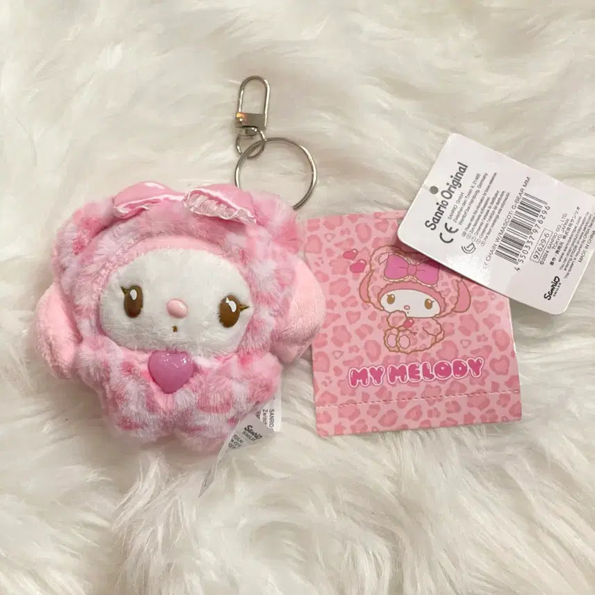 [BUNJANG] Sanrio My Melody Kumamon "Gyaru Leopard" Plush / [새상품]갸루 호피 마이멜로디 마멜쿠마