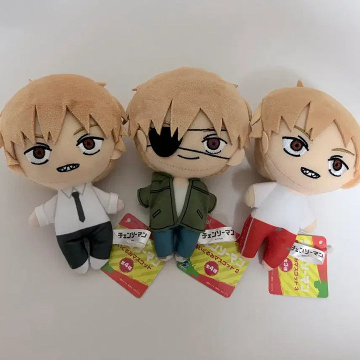 [BUNJANG] Chainsaw Man Denji Plush Doll Set / 체인소맨 덴지 인형 누이 마스코트 3종 일괄