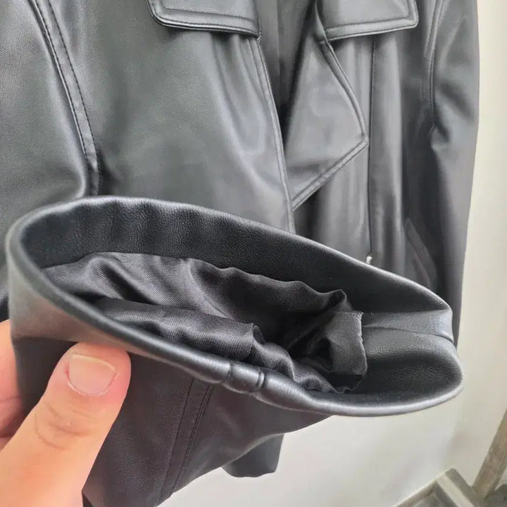 [BUNJANG] 8seconds Black Leather Rider Jacket / 8세컨즈 블랙 레더 라이더 자켓
