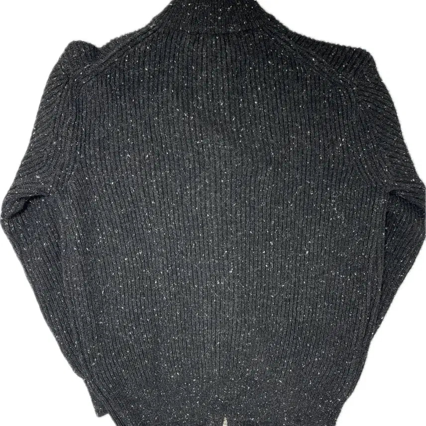[BUNJANG] Knitly Zip-Up Cardigan Charcoal Size 3 / 니틀리 니트 집업 가디건 차콜 3사이즈