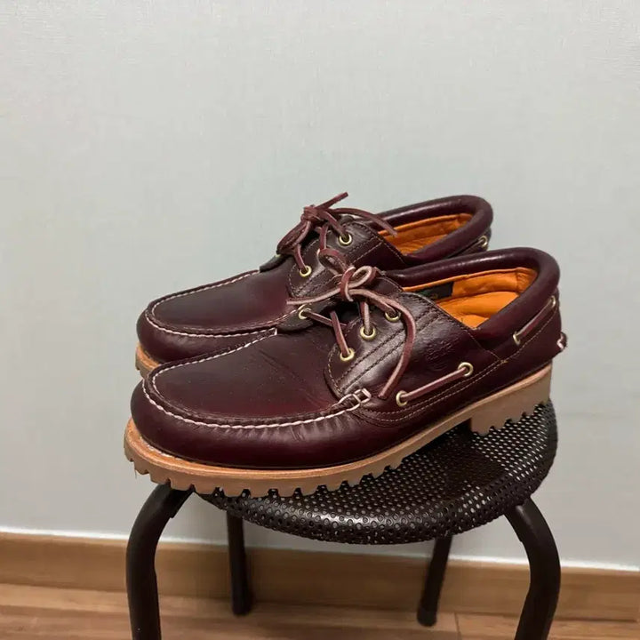 [BUNJANG] Timberland 3-Eye Boat Shoes Burgundy / 팀버랜드 보트슈즈 3홀 버건디 285
