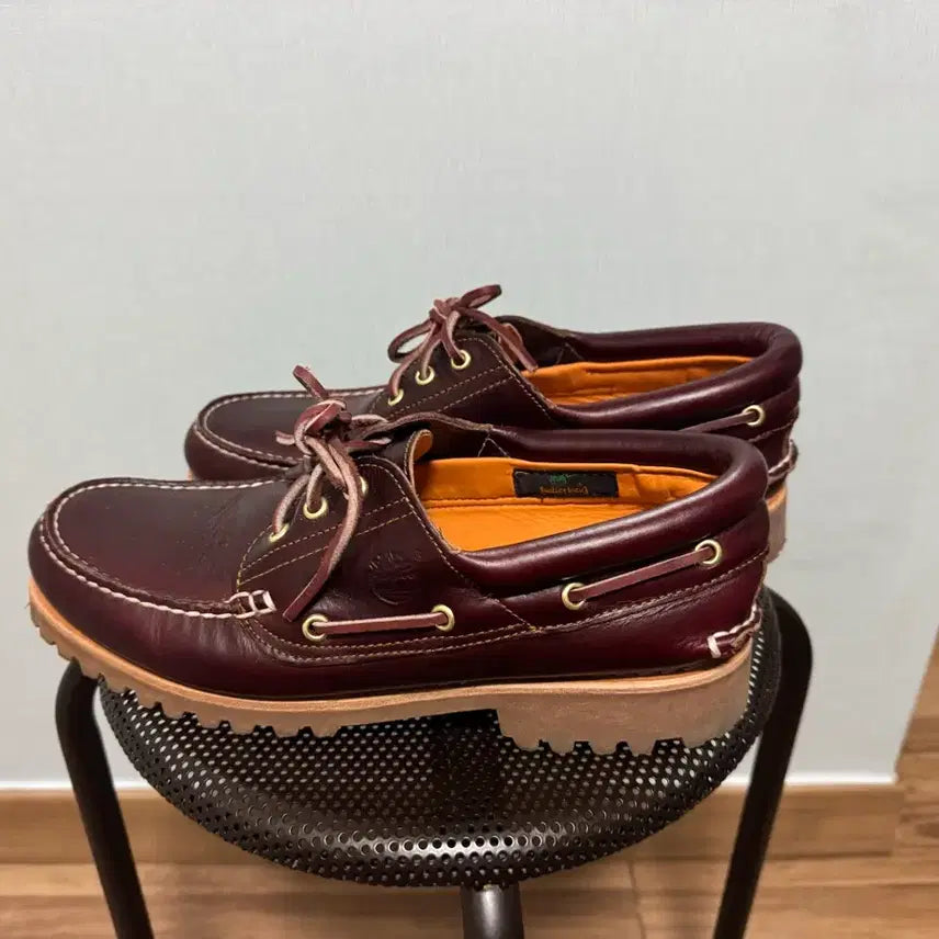 [BUNJANG] Timberland 3-Eye Boat Shoes Burgundy / 팀버랜드 보트슈즈 3홀 버건디 285