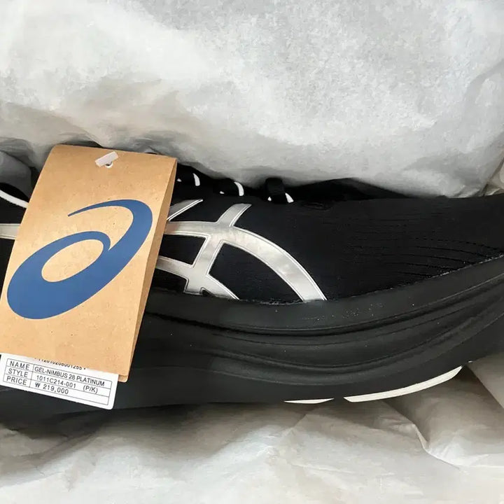 [BUNJANG] ASICS Gel Nimbus 28 Platinum Black Running Shoes / 아식스 젤 님버스 28 플래티넘 블랙 런닝화 마라톤화