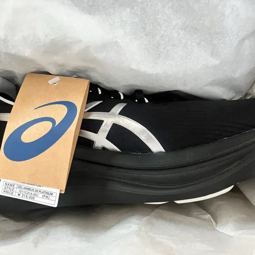 [BUNJANG] ASICS Gel Nimbus 28 Platinum Black Running Shoes / 아식스 젤 님버스 28 플래티넘 블랙 런닝화 마라톤화