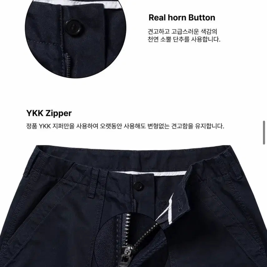 [BUNJANG] Mannergram 1950 Classic Roadside Fatigue Pants Navy / 매너그램 1950 클래식 로드사이드 퍼티크 팬츠 네이비