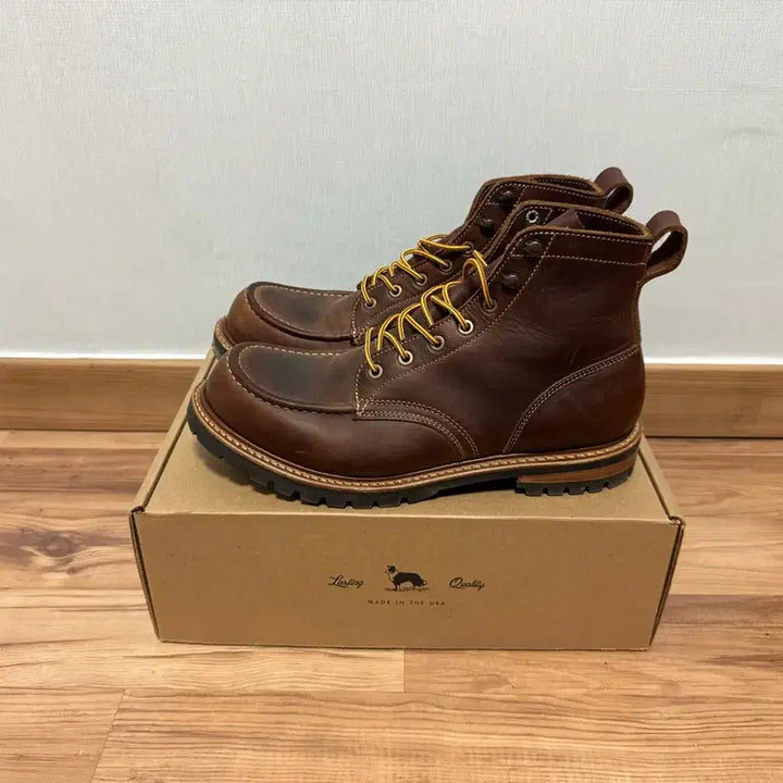 [BUNJANG] Truman Bundaker Moc Toe Work Boots 10D / 트루먼 워크부츠 분다커 목토 10D