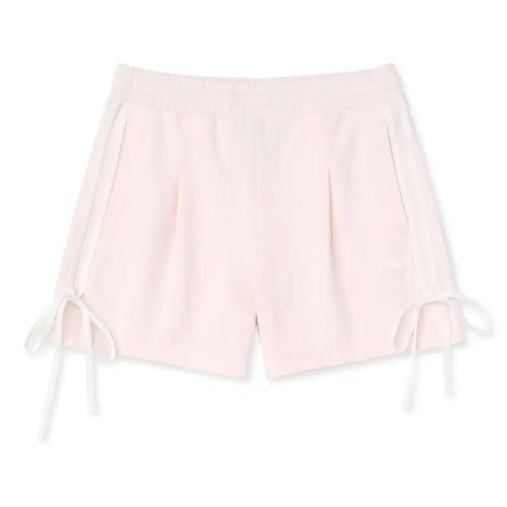 [BUNJANG] NERDY NDY Ribbon Tie Track Top &amp; Pants Set Pale Pink / 널디 NDY 리본 타이 트랙 탑, 팬츠 세트 페일핑크