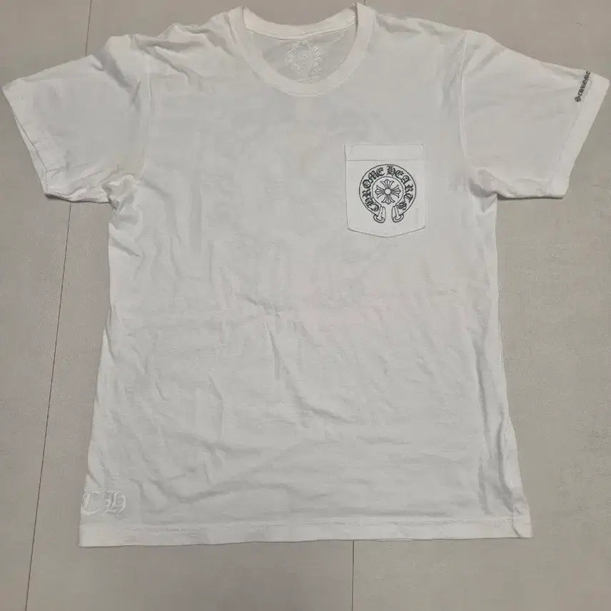 [BUNJANG] Chrome Hearts Horseshoe Pocket T-shirt White L / 정품 크롬하츠 홀스슈 반팔티 L