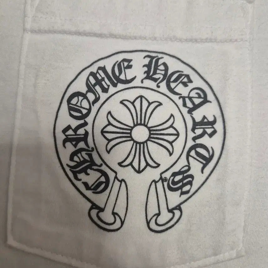 [BUNJANG] Chrome Hearts Horseshoe Pocket T-shirt White L / 정품 크롬하츠 홀스슈 반팔티 L