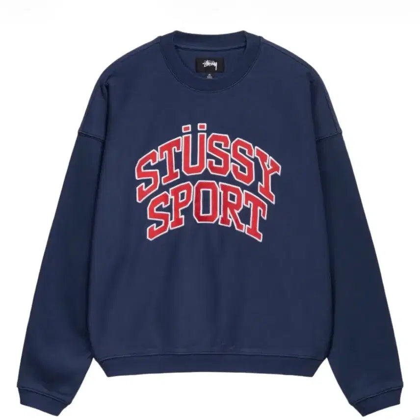 [BUNJANG] Stussy Relaxed Oversized Crewneck Navy / [M] 스투시 릴렉스드 오버사이즈 크루넥 네이비