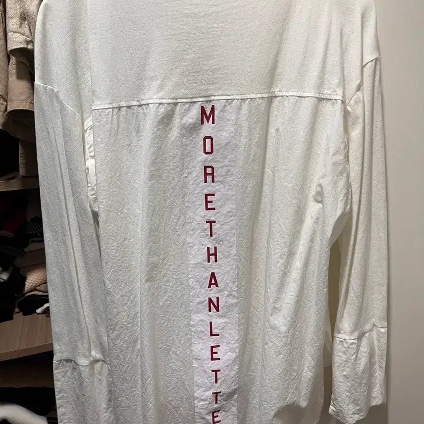 [BUNJANG] ZARA Mixed Material Long Sleeve Shirt-Tee / 자라 셔츠느낌 티.앞뒤 믹스소재