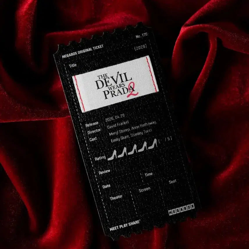 [BUNJANG] The Devil Wears Prada 2 Original Ticket (Megabox) / 악마는 프라다를 입는다2 오리지널 티켓 오티 (메가박스)