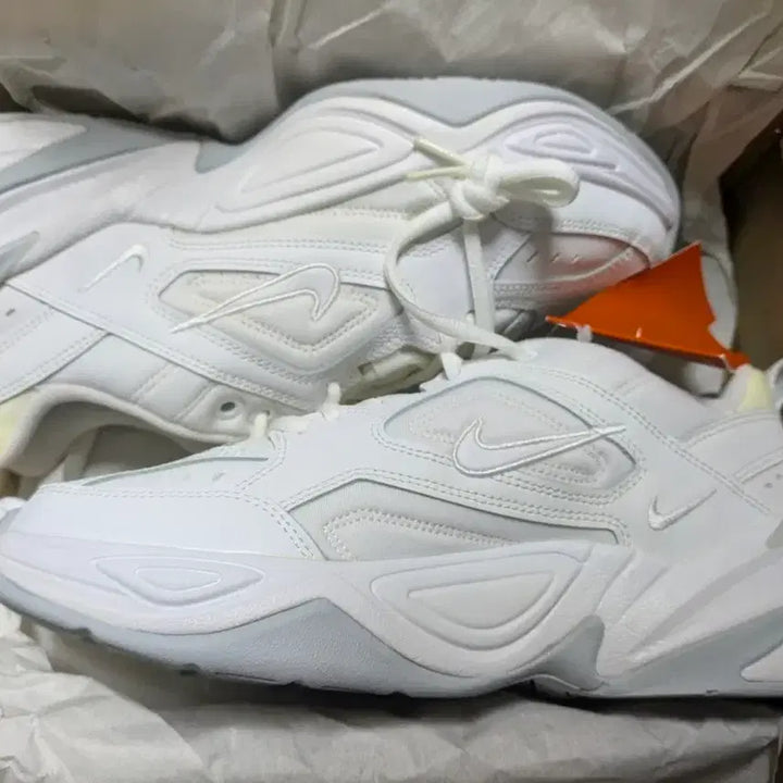 [BUNJANG] Nike M2K Tekno White Pure Platinum Sneakers (Size 240) / 240 W 나이키 M2K TEKNO 화이트 퓨어 플래티넘 NIKE 새상품