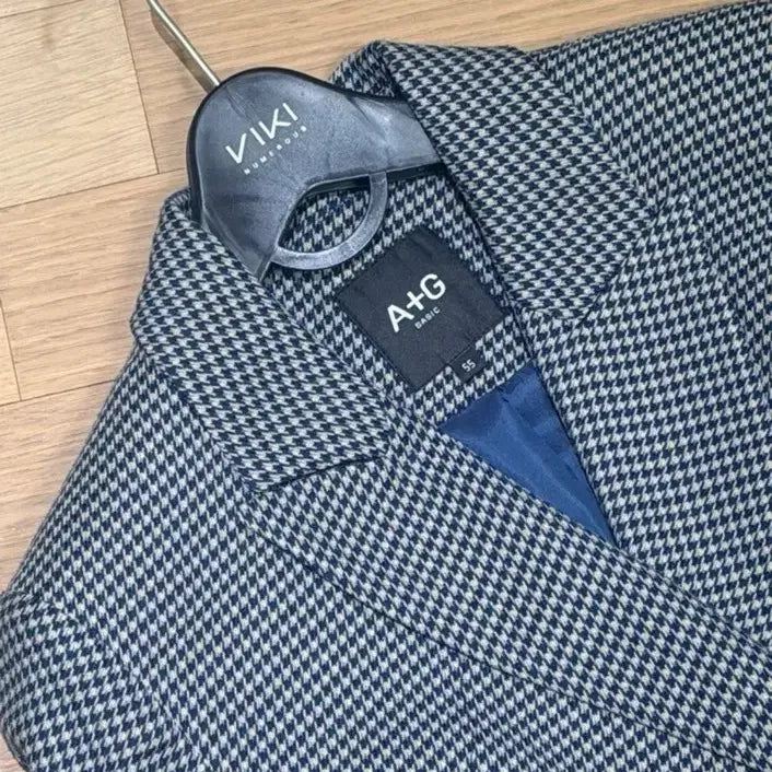 [BUNJANG] A+G Check Belt Tailored Jacket / A+G 체크 벨트 테일러드 자켓 55