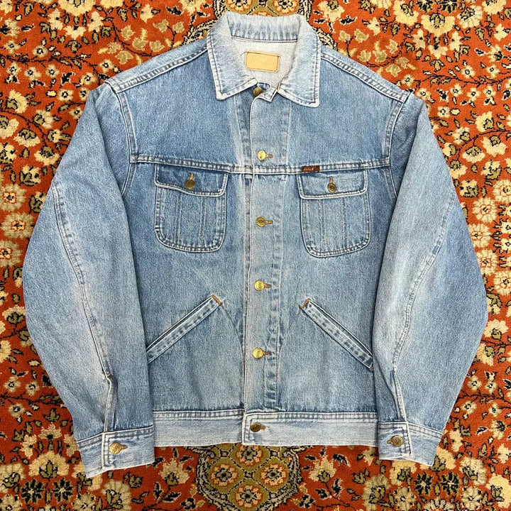 [BUNJANG] RIFLE Vintage Light Wash Denim Jacket XL / [XL] RIFLE 리플 빈티지 연청 데님 자켓