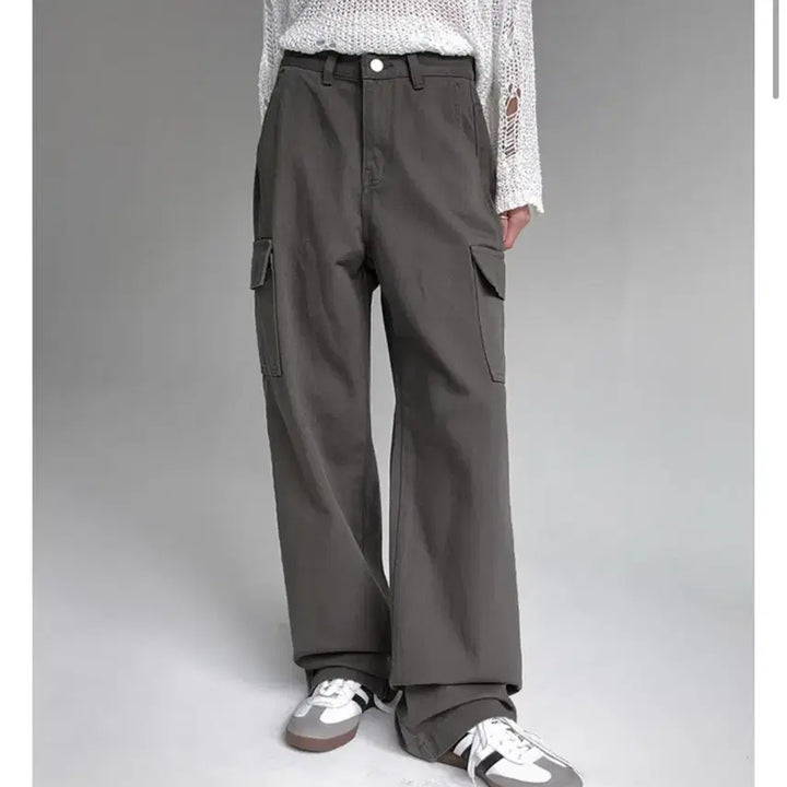 [BUNJANG] Black Up Labido Cargo Cotton Pants Charcoal M / 블랙업 라비도 카고 코튼팬츠 차콜 / M