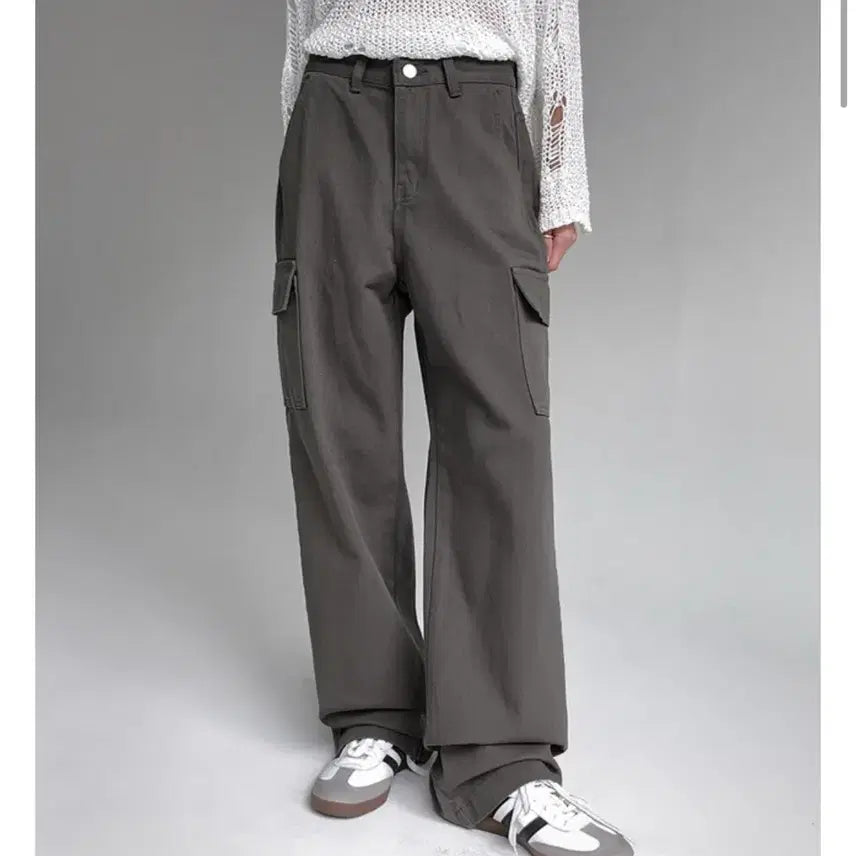 [BUNJANG] Black Up Labido Cargo Cotton Pants Charcoal M / 블랙업 라비도 카고 코튼팬츠 차콜 / M
