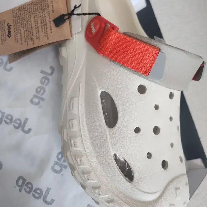 [BUNJANG] Jeep Crocs Style Sandals - Ivory - New / Jeep 지프 샌들 크록스 스타일 아이보리 새상품